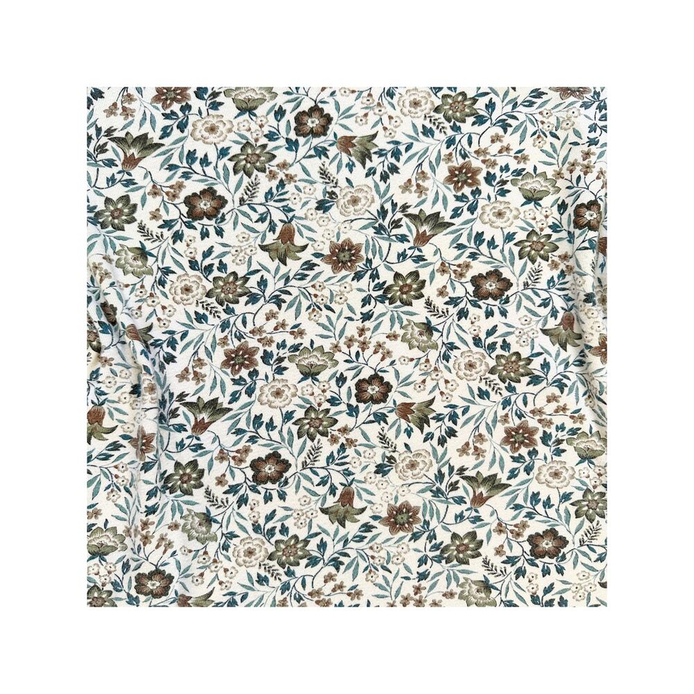 White Stag Floral Top XL Cotton Short Sleeve Casual Cottagecore Vintage Style - Picture 6 of 8